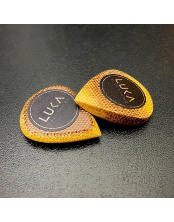 Luka Plectrums Bruin Canvas Micarta plectrum 7.00 mm