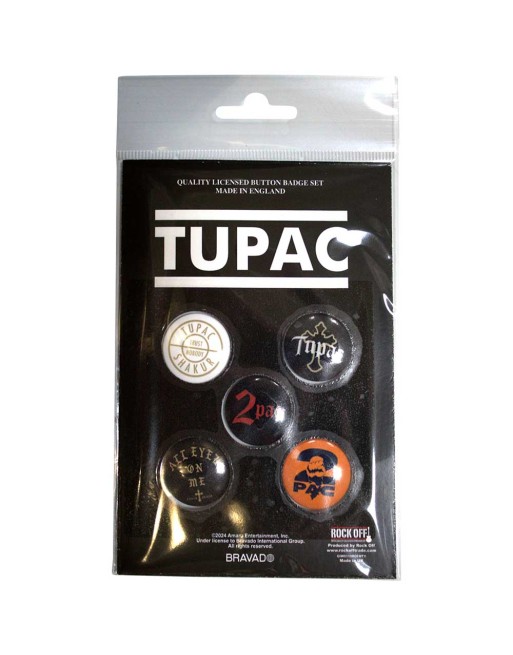 Tupac - All Eyez On Me - Button - 5-pack