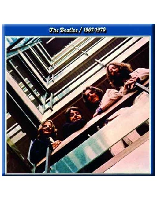 The Beatles - Blue Album - Koelkast Magneet - 7.5 x 7.5 cm The Beatles - Blue Album - Koelkast Magneet - 7.5 x 7.5 cm