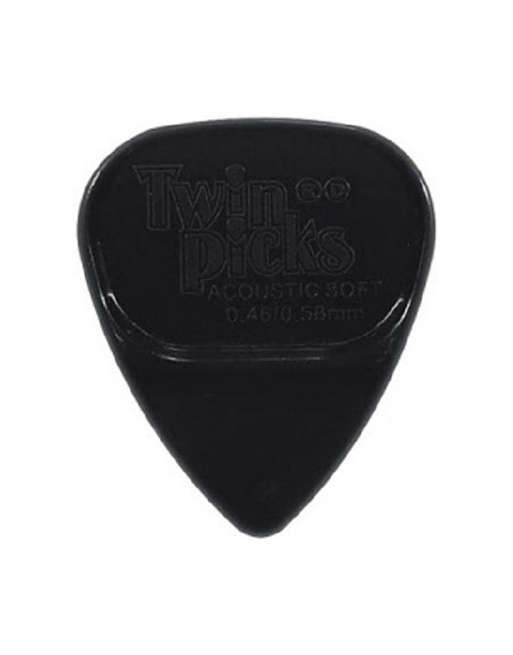 Twin Picks plectrum acoustic soft zwart