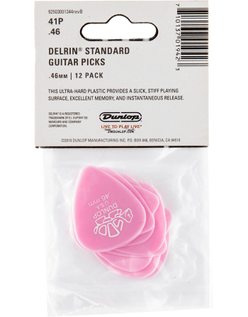 Jim Dunlop 41P046 Delrin® 500 plectrum 0.46 mm 12-pack