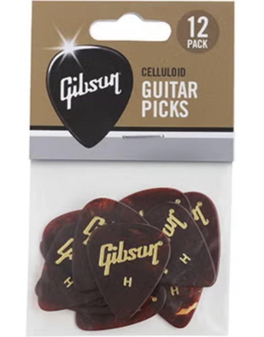 Gibson - Tortoise - Plectrum - Heavy 12-pack