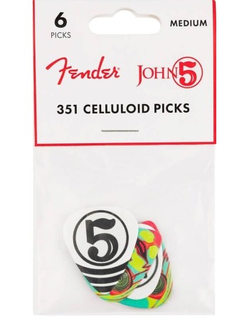 Fender - John 5 - Plectrum - Medium - 6-pack