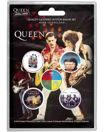 Queen button Later Albums 5-pack