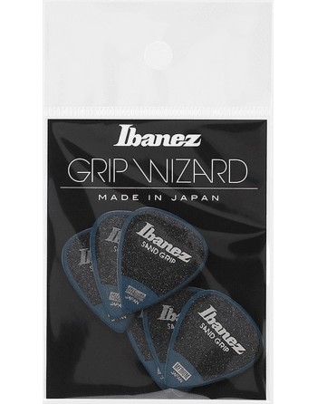 Ibanez PPA14MSGDB Sand Grip plectrum Medium 0.80 mm 6-pack