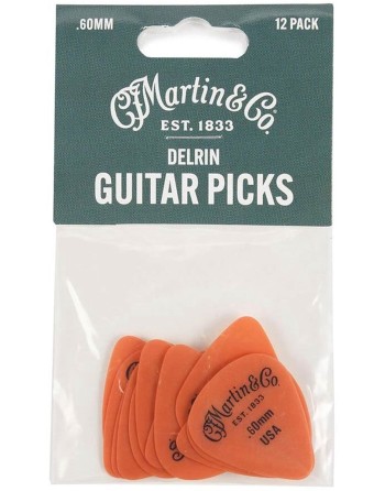 Martin 18A0153 standaard plectrum 0.60 mm 12-pack